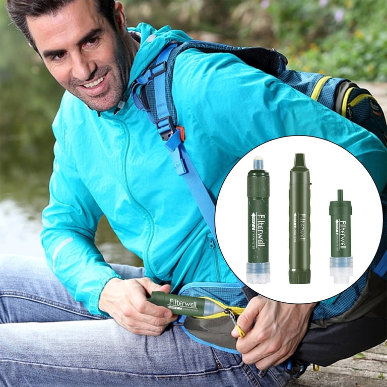 AIDEESUN Portable Water Filter Straw – 5-Stage Filtration For Hiking, Camping & Outdoor Adventures