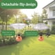 thumbnail image 5 of Comedero de baño para pájaros de jardín al aire libre | Estación de baño colgante de comedero para pájaros con capucha a prueba de lluvia a prueba de viento | Decoración de patio duradera y, 5 of 6