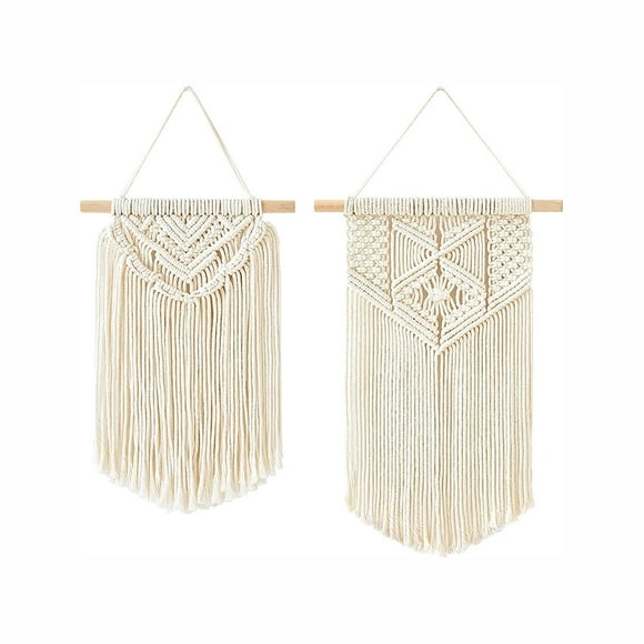 30x30 & 40x25cm Wall Hangings for Home Décor Boho Chic Tapestry Set