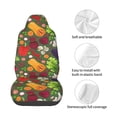 thumbnail image 4 of Yiaed Begetable Print Car Seat Covers,Universal Auto Seats Protector Fits for Car,SUV Sedan,Truck,Automotive Seat Covers & Accessories, 4 of 5