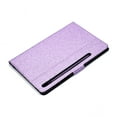 thumbnail image 5 of Glitter Folio Flip Case for Samsung Galaxy Tab S8/S7 Case 11 Inch (SM-X700/X706/T870/T875), PU Leather Folding Stand Card Slots Cover with Multiple Viewing Angles Tablet Case Cover,Purple, 5 of 10