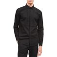 thumbnail image 1 of Camisa de vestir con Botones de bombardero de punto Calvin Klein para hombre negro grande, 1 of 1