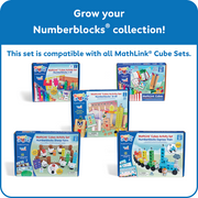 hand2mind MathLink Cubes Activity Set Numberblocks 21-30, Educational Math Games for Kids