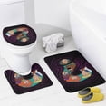 thumbnail image 4 of Juego de 4 cortinas de ducha de Scooby Doo con alfombrillas antideslizantes, tapa de inodoro y alfombrilla de baño, cortina de ducha impermeable con decoración de dibujos animados para baño con 12, 4 of 8