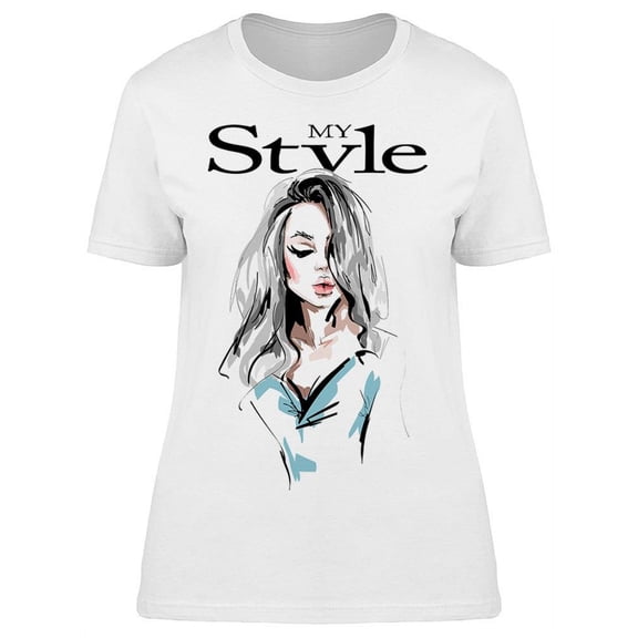 My Style Beautiful Model T-Shirt Women -Image by Shutterstock, Female Medium
