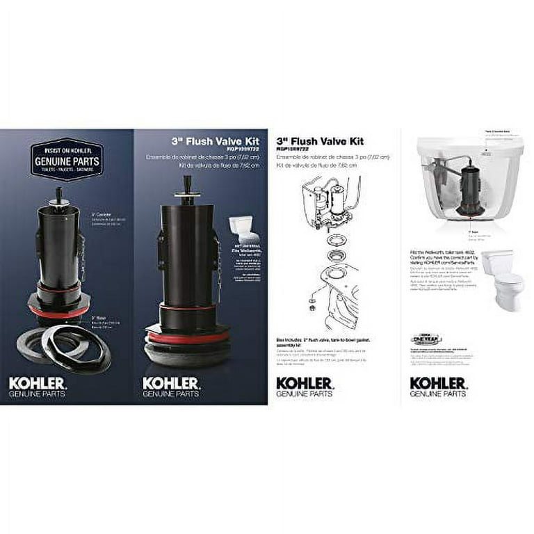 Flush valve for kohler toilet outlet