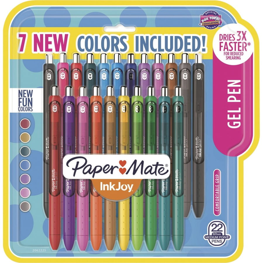 Paper Mate, PAP2062225, InkJoy Assorted Color Gel Pens, 22 / Pack