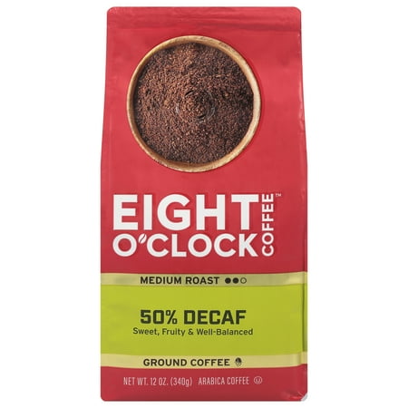 UPC 011141103253 product image for Eight O Clock 50% Decaf Medium Roast Ground Coffee  12 Oz. Bag | upcitemdb.com