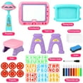 thumbnail image 6 of Flooyes Drawing Study Projector table for Kids, Learning Projector table Toys for Ages 3 4 5 6 7 8 Year Old Girl Birthday Gifts Pink, 6 of 7