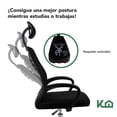thumbnail image 4 of Silla Ejecutiva con Respaldo Reclinable Negra Mesh Oficina negro, 4 of 8