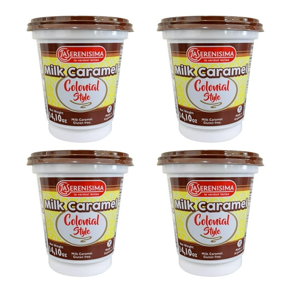 La Serenisima "Dulce De BDF32 Leche," Milk Caramel", 400 G-14.10 Oz From Argentima - 4 packs