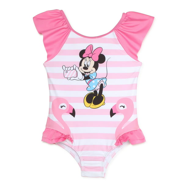 verbinding verbroken Imitatie plaats Minnie Mouse Baby and Toddler Girl One-Piece Swimsuit, Sizes 12M-5T -  Walmart.com