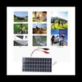 thumbnail image 3 of Panel Solar de Polisilicio de 5W 12V el Panel de Carga Impermeable PortáTil para Exteriores con Clips Puede Cargar la BateríA de 9-12V, 3 of 5