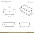 thumbnail image 3 of Victoria And Albert Vetm-N-No Vetralla 59" Free Standing Volcanic Limestone Soaking Tub -, 3 of 6