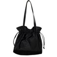 thumbnail image 2 of Bolso de mano de estilo coreano para mujer, de alta gama, de gran capacidad, de nailon plisado, moderno, informal, para ir a clase y al trabajo, 2 of 6
