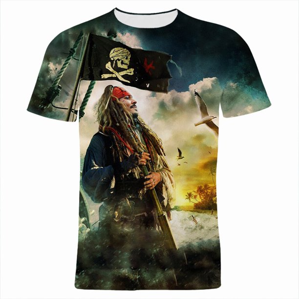 2021 neue Sommer camiseta Für Männer Disney Fluch Der Karibik Junge Mädchen Kinder camisetas Übergroßen frauen kleidung xuanjing unisex