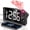 White Digit+red Projection, variant on Projection Alarm Clock, Digital Clock with 180° Rotatable Projector, 3-Level Brightness Dimmer, Clear LED Display, USB Charger, Progressive Volume, 9mins Snooze,12/24H, Digital Alarm Clock