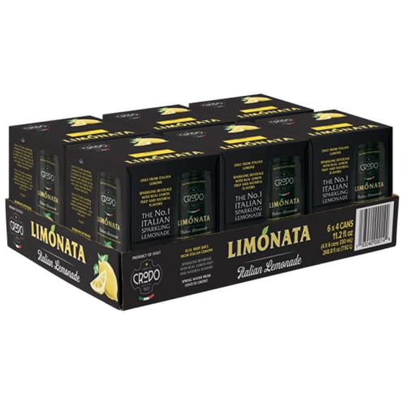 (Pack Of 6) Crodo Limonata Italian 4 Pack 44.8 Fo
