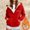 Red, variant on Nmnitkp Fall Jackets No Pilling,No Fade Women's Fleece Zip Up Hoodie Warm and Cozy Sherpa Lined Sweatshirt Winter Hoodie Jackets for Women with Pockets Black,L