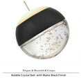 thumbnail image 2 of JoollySun Cluster Crystal Pendant Light: Modern 3 Globe Light Fixtures Ceiling Hanging for Kitchen Island Bathroom - Matte Black, 2 of 8