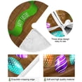thumbnail image 2 of FMSHPON Easter Tree Skirt Colorful Eggs Bunny Xmas Christmas Tree Skirt Stand Mat for Holiday Party Decoration Indoor Outdoor 48 inches, 2 of 6