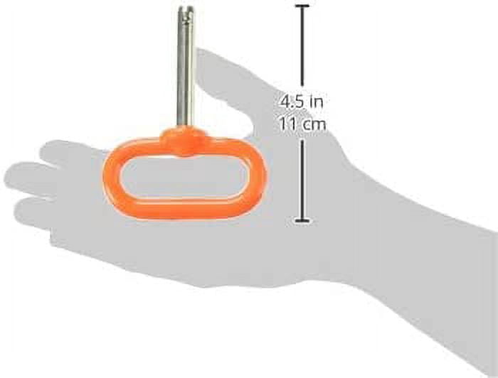 Double HH 85312 Detent Pin, Orange Handle, 3/8 x 2-In. - Quantity 1