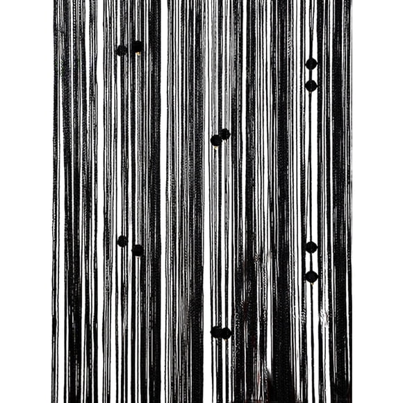 Advancent Cortinas de cuentas de diamantes personalizables, ideales para cualquier habitación, sala de estar o boda. Sombras de ventana negro