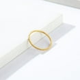 thumbnail image 2 of PAMTIER Men's Stainless Steel Thin 1.2mm Classic Simple Domed Rhombus Multi Faceted Stackable Pinky Ring Eternity Promise Wedding Band Gold Size 10, 2 of 5
