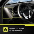 thumbnail image 4 of Auto Drive Metallic Gunmetal Sport Steering Wheel Cover, 4 of 6