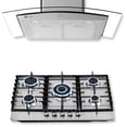 thumbnail image 1 of FLINE | Combo parrilla de gas y campana extractora 76 cm | Pared botones | Acero Inox |MA5BE76, 1 of 5