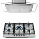 thumbnail image 1 of FLINE | Combo parrilla de gas y campana extractora 76 cm | Pared botones | Acero Inox |MA5BE76, 1 of 5