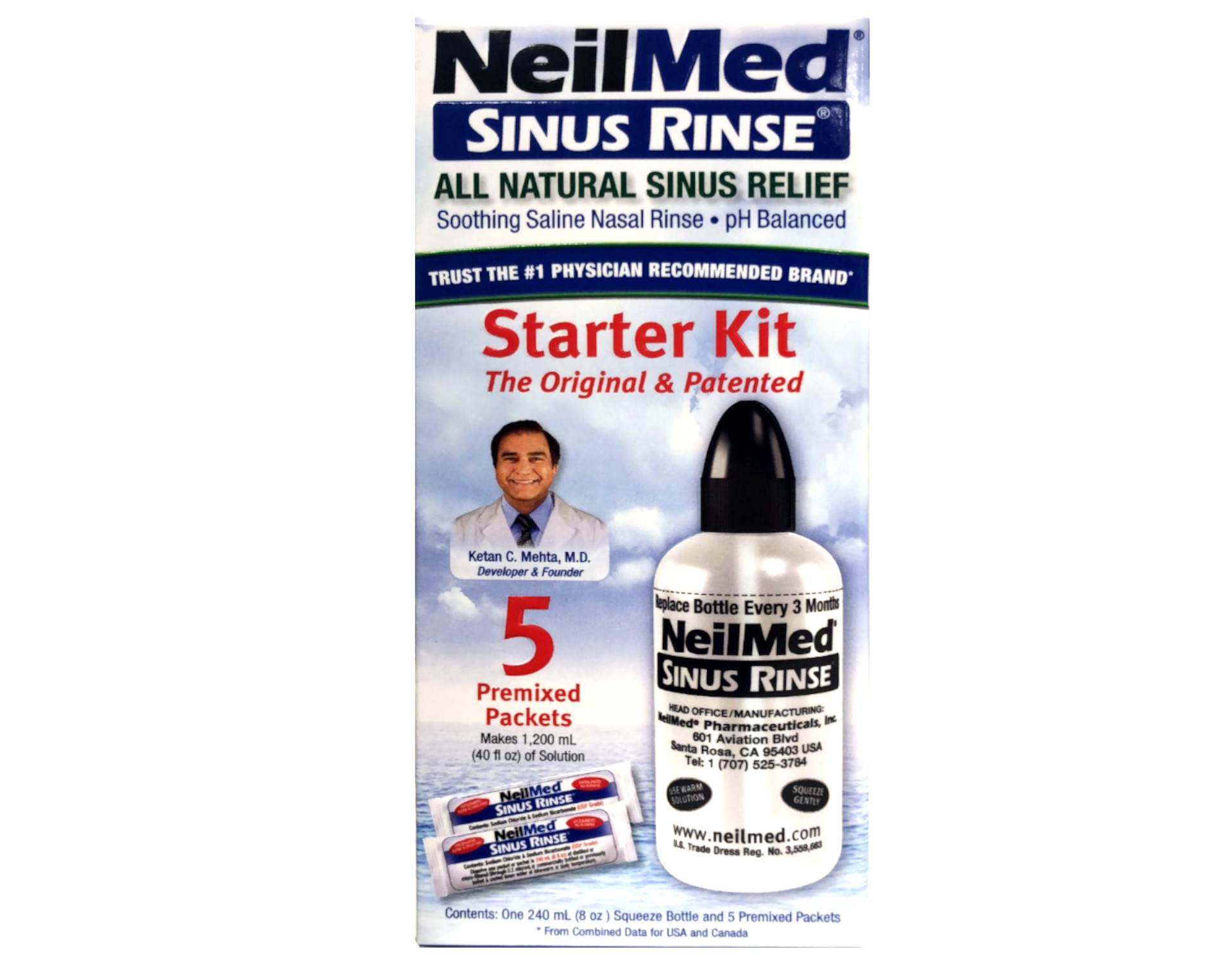 NeilMed Sinus Rinse Starter Kit (5 packets)