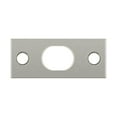 thumbnail image 1 of Brass Strike Plate for 12 in. Flush Bolt, Brushed Nickel, 1 of 1