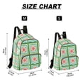 thumbnail image 2 of FORMRS Mini Backpack Purse for Women Travel Daypack Casual Shoulder Bag, Green Blossom Mosaic, 2 of 7