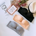 thumbnail image 2 of MesaSe Push Up Strapless Bras for Women Strapless Front Buckle Lift Bra Strapless Underwear Bras Non Slip Invisible Bra, 2 of 6