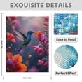 thumbnail image 3 of Diamond Art Kits for Adults - 5d Hummingbird Nectar Garden Blooms Diamond Painting for Adults, Diamond Art for Adults Beginners, Diamond Painting Kits for Adults for Home Wall Decor, 3 of 7