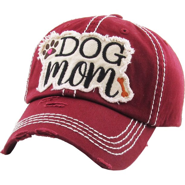 KBETHOS Dog Mom Vintage Distressed Washed Baseball Cap Hat Adjustable