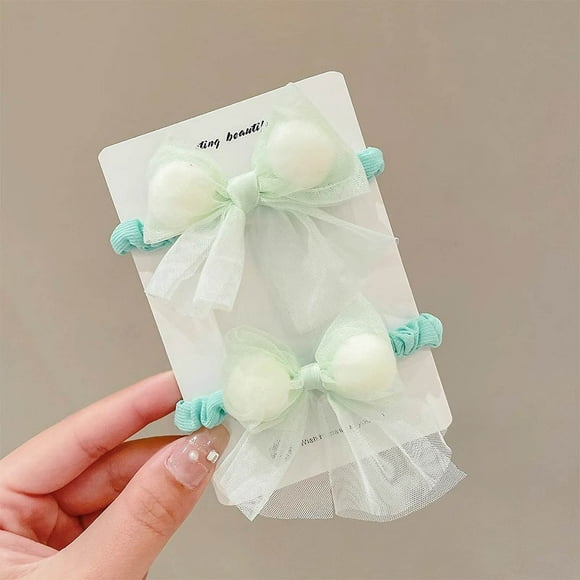 Bilqis 2Pcs Hair Ties Bow For Toddler Girls,Hair Bows With Ties For Toddlers Colorful Hiar Bow Ties For Baby Sutiable For Baby Girls