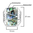 thumbnail image 5 of Stripe Line Zig-zag Abalone .925 Silver Ring-10, 5 of 6