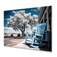 thumbnail image 2 of Designart "Front Porch Tales Turquoise Farmhouse Charm IV" Farm Metal Wall Art Prints, 2 of 5