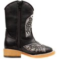 thumbnail image 2 of Blazin Roxx 4413201-05 Gracie Wing Cross Inlay Boot, Black - Size 5, 2 of 2