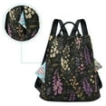 thumbnail image 5 of FORMRS Women's Travel Backpack Purse Anti-Theft Hidden Pockets Casual Shoulder Bag, Purple Floral Pattern, 5 of 7