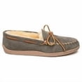 thumbnail image 4 of Minnetonka Mens Sheepskin Hardsole Moccasin, Grey, Size 10 Wide, 4 of 6