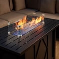 thumbnail image 2 of Pebble Lane Living Outdoor 55000 BTU Propane Black Finish and Glass Fire Pit Heater with Protective PVC Cover - 43"L x 22" W x 24.4" H, 2 of 8