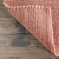 thumbnail image 5 of nuLOOM Elfriede Farmhouse Jute Blend Area Rug, 8' 6" x 11' 6", Pink, 5 of 9