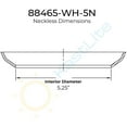 thumbnail image 3 of KastLite 88465-WH-5N Polyethylene White Acorn Neckless | 16.14" Height x 10.75" Width x 5.25" Interior Diameter | Manufactured by Crown Plastics, 3 of 4