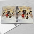 thumbnail image 4 of Happy New Year 2026 Whippet Santa Gnome Holiday Party Snow Spiral Bound Journal Dog Lover 5x7in Spiral Notebook - 13019, 4 of 5