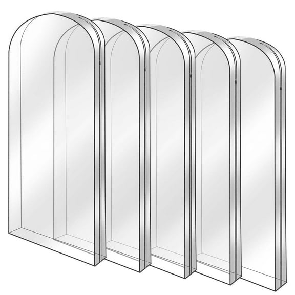 5 Pack 60In Garment Bag for Hanging Clothes