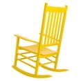 thumbnail image 2 of Shine Company Traditional Hardwood Indoor/Outdoor Patio Porch Rocker in Yellow, 2 of 5