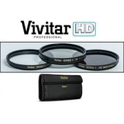 Hi-Def Wide Angle Telephoto and 3-Pc Filter Set For Canon EOS R7 R10 (55mm Size)